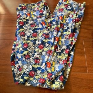 LulaRoe Mickey leggings OS